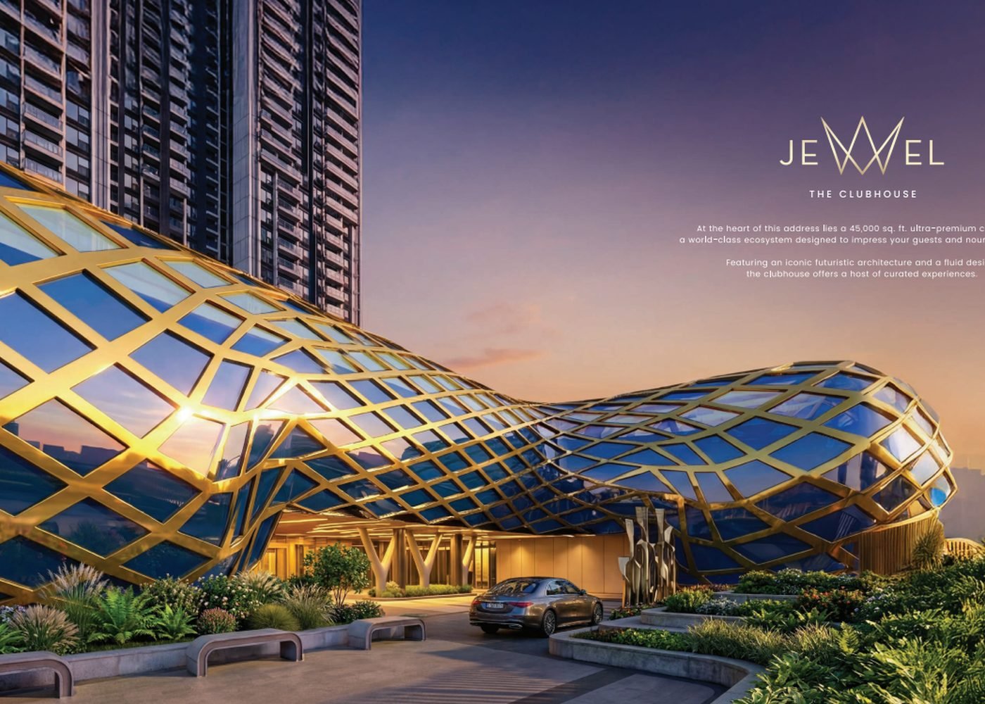 Retail high street of about 10,500 sq. ft. within The Address by GS Wadala